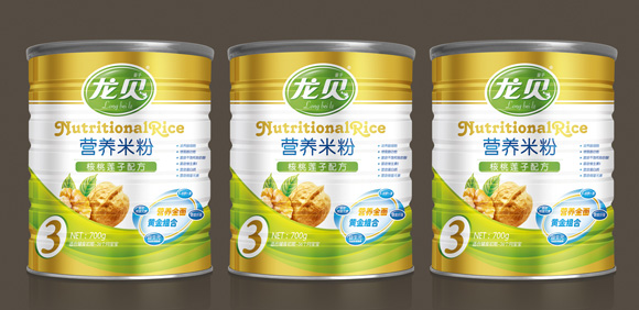 龍貝核桃蓮子米粉700g鐵聽