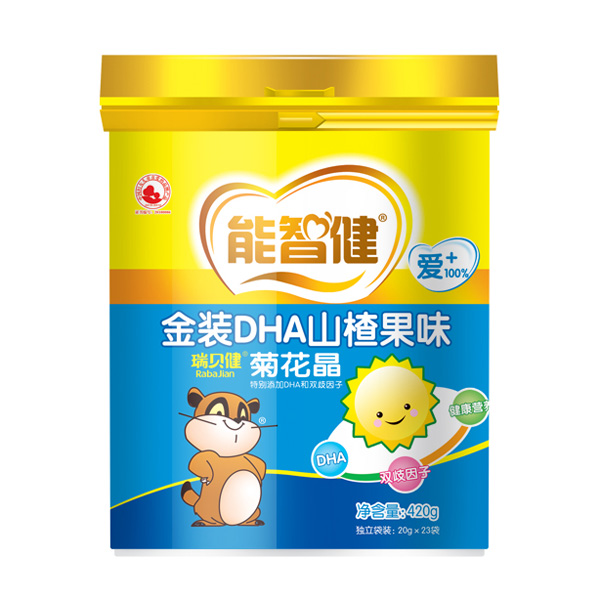 能智健420g金裝DHA山楂果味菊花晶