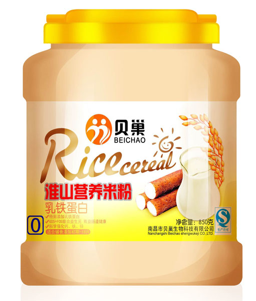 貝巢乳鐵蛋白淮山營養米粉850克