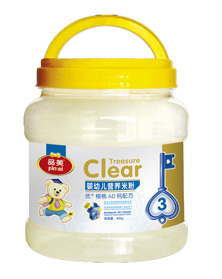 品美嬰幼兒優(yōu)+核桃AD鈣配方米粉3段