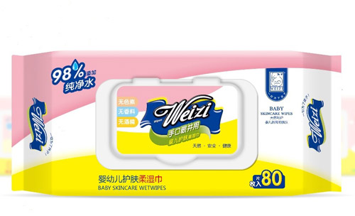 為子嬰幼兒護膚柔濕巾