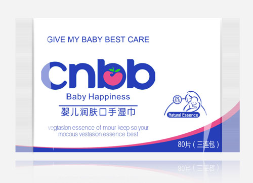 恰里寶貝嬰兒潤(rùn)膚口手濕巾80片三連包