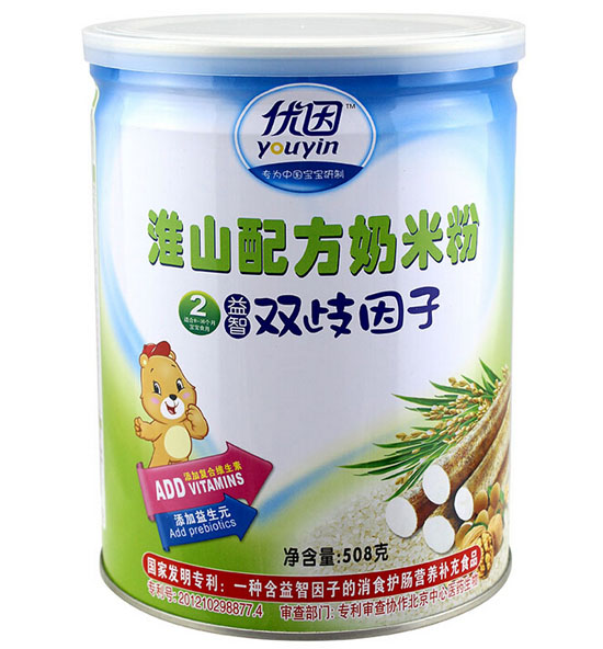 優因淮山配方奶米粉2段