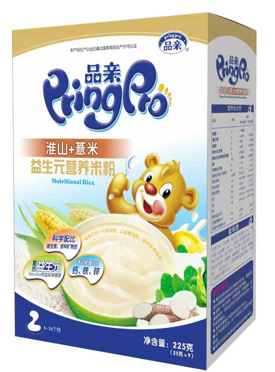 品親益生元淮山薏米營養米粉