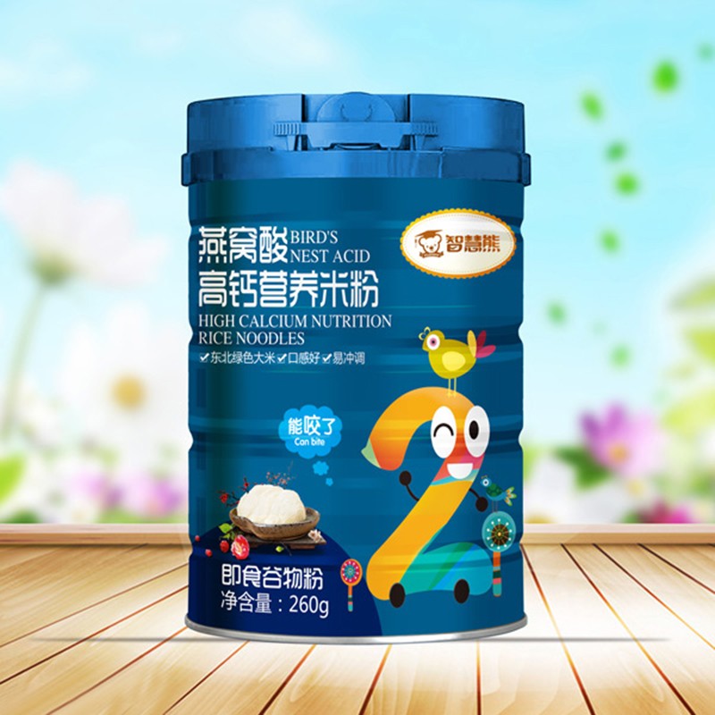 智慧熊燕窩酸高鈣營養米粉