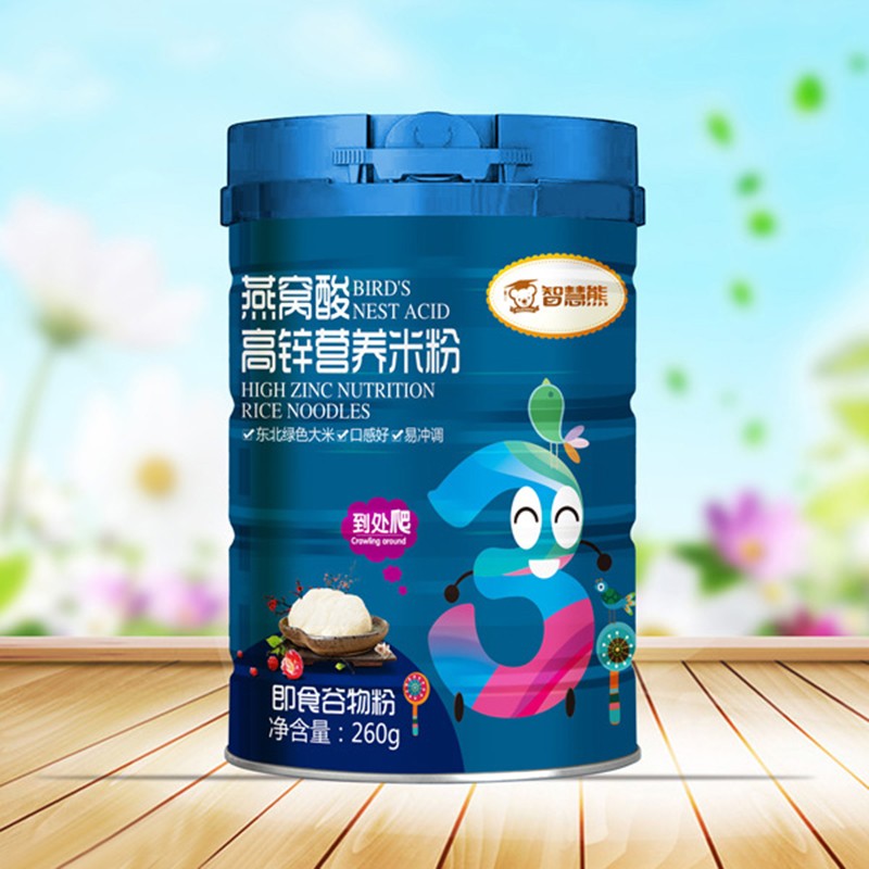 智慧熊燕窩酸高鋅營養米粉