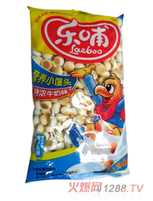 樂哺特濃牛奶營養小饅頭210g