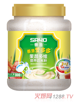 善漁愛多多果蔬多維營養奶米粉