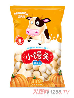 優貝龍奶泡泡小饅頭(南瓜味)