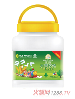 寶之選水果多維營養米粉800g桶裝