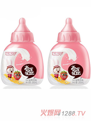 聰聰牛冠軍優跑草莓味乳味飲品280ml