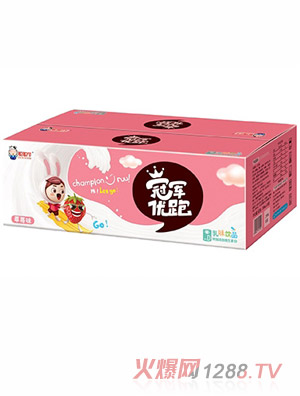 聰聰牛冠軍優跑草莓味乳味飲品箱裝