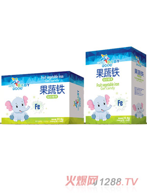 環球寶貝果蔬鐵凝膠糖果