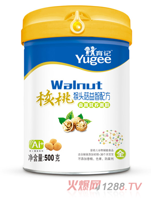 育記貢米營養米粉-核桃猴頭菇益智配方桶裝