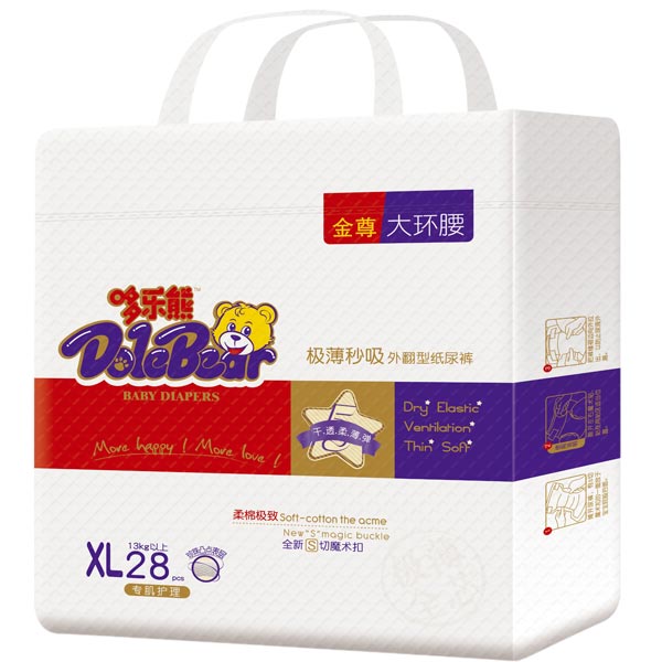 哆樂熊金尊大環腰紙尿褲XL碼28片